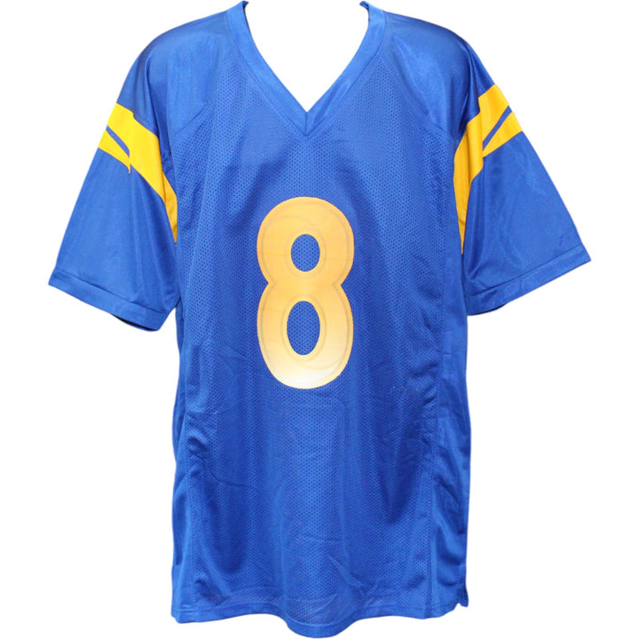 Jared Verse Autographed/Signed Pro Style Blue XL Jersey DROY Beckett W 51841