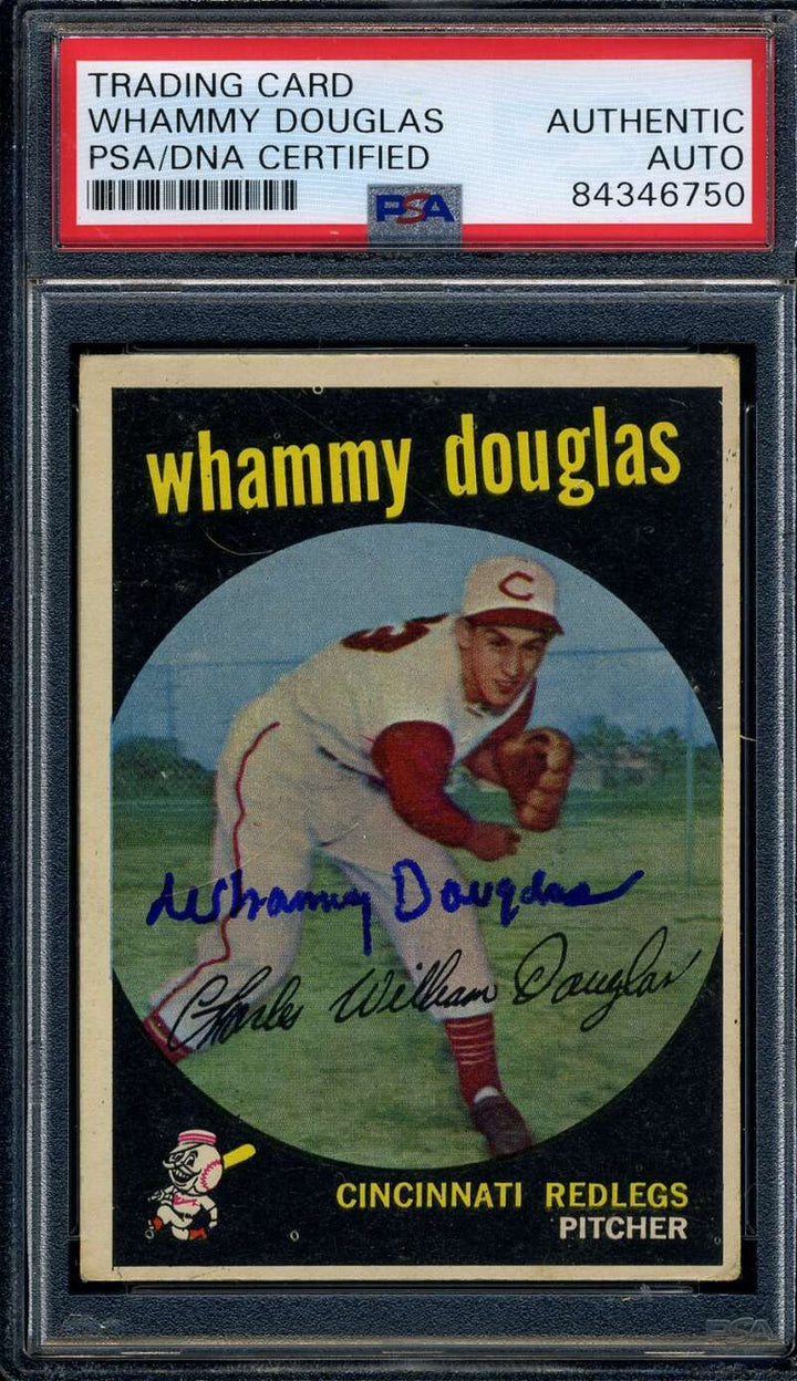 Whammy Douglas PSA DNA Coa Signed 1959 Topps Autograph