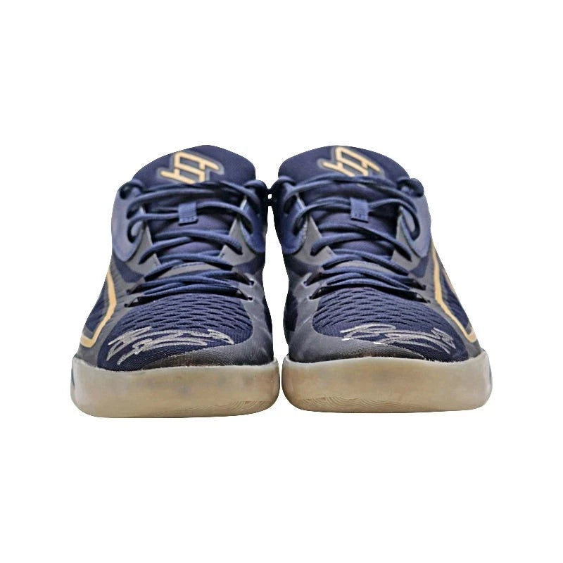 Breanna Stewart Seattle Storm Autographed 2022-23 Turkish League Season Game Worn Pair of Puma Navy/Gold Athlete Exclusive Sneakers (Stewart LOA)