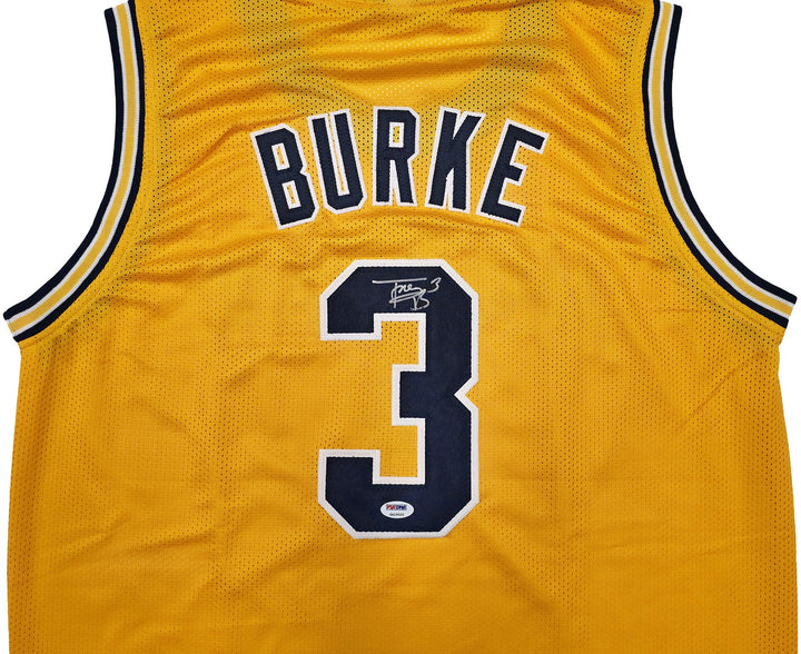 Michigan Wolverines Trey Burke Autographed Yellow Jersey PSA/DNA