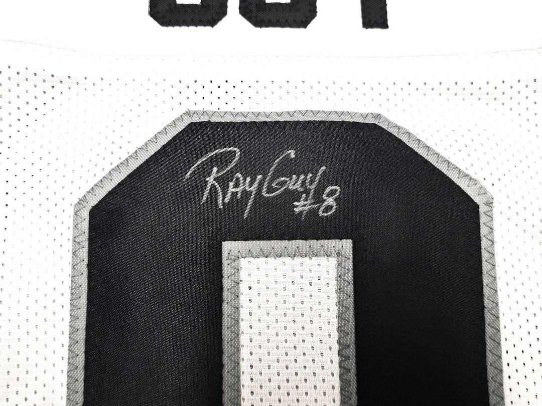 Oakland Raiders Ray Guy Signed White Jersey "HOF 14" Beckett