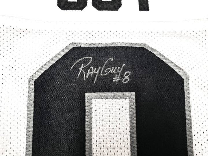 Oakland Raiders Ray Guy Signed White Jersey "HOF 14" Beckett