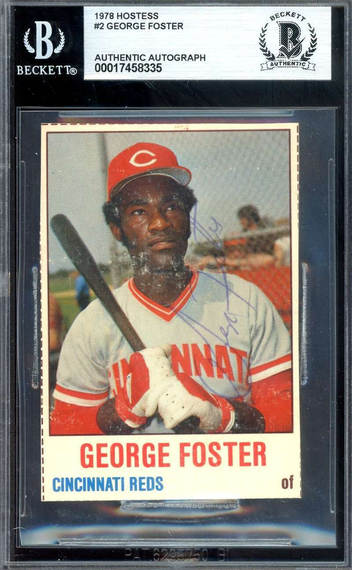 George Foster Beckett BAS Signed 1978 Hostess Autograph