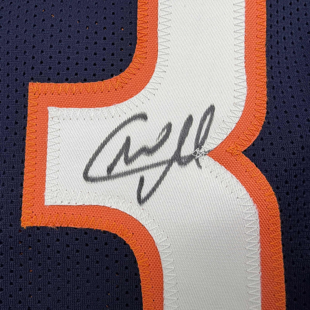 Autographed/Signed Charles Tillman Peanut Chicago Blue Football Jersey Beckett B