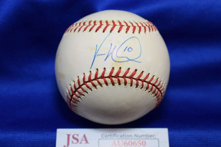 Vernon Wells JSA COA Autograph Major League Signed Baseball