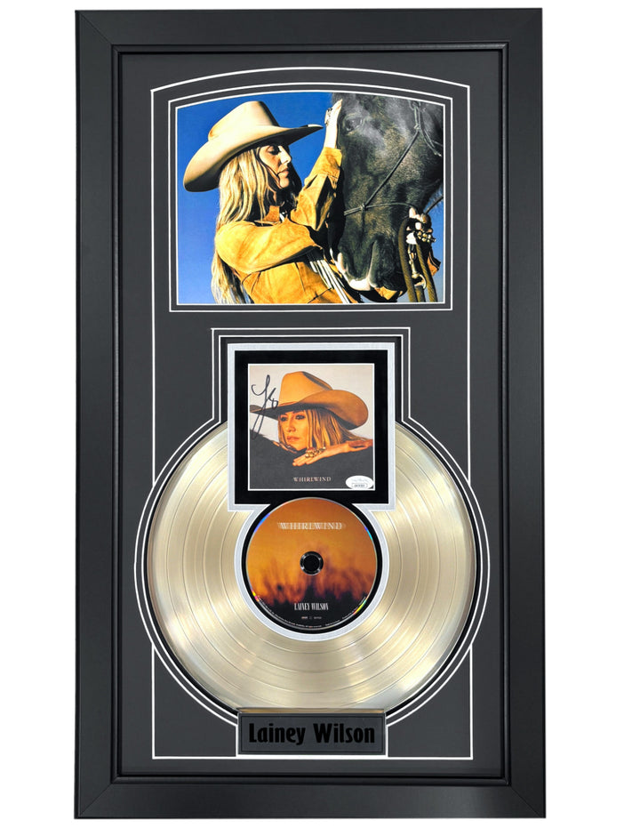 Lainey Wilson Autographed Whirlwind CD Album Gold Record Framed JSA COA Signed