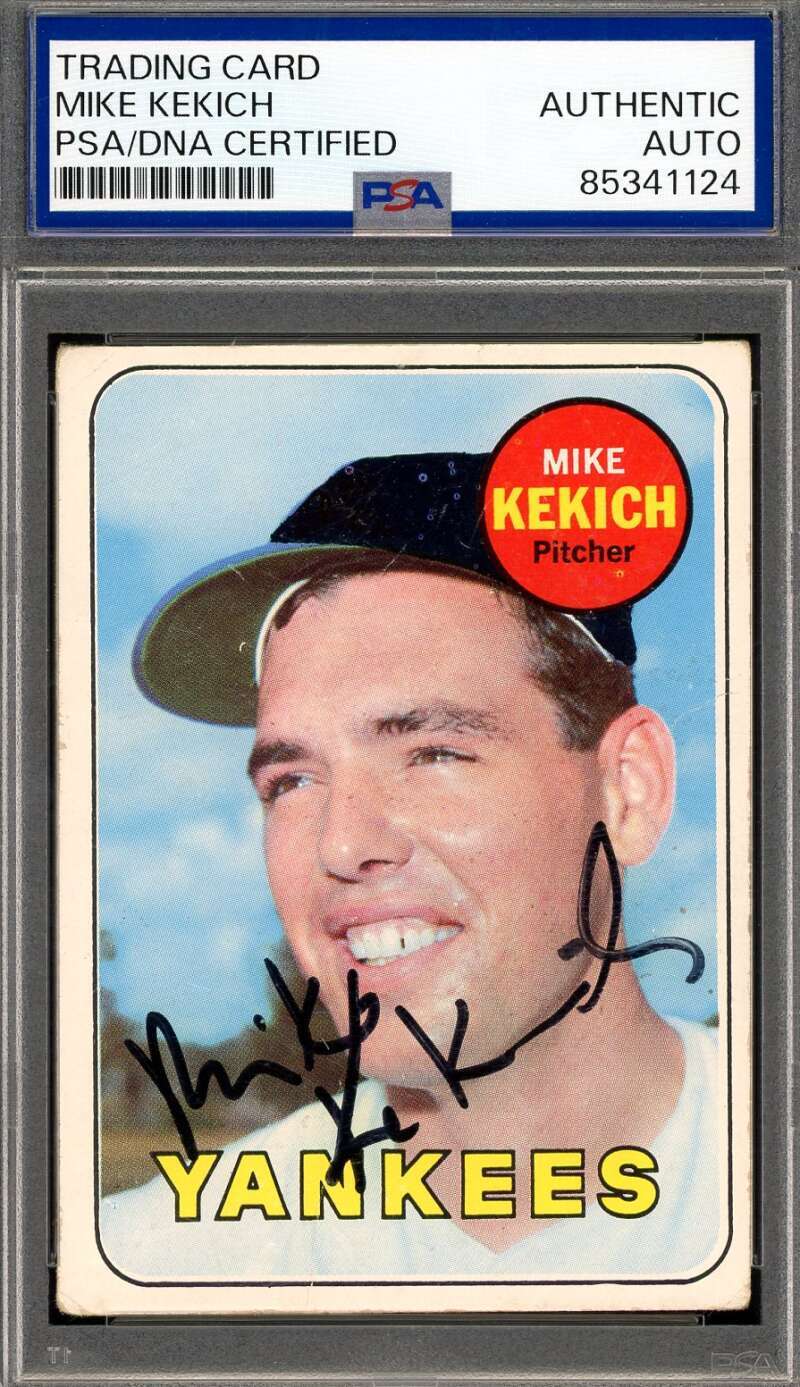 Mike Kekich PSA DNA Signed 1969 Topps Autograph