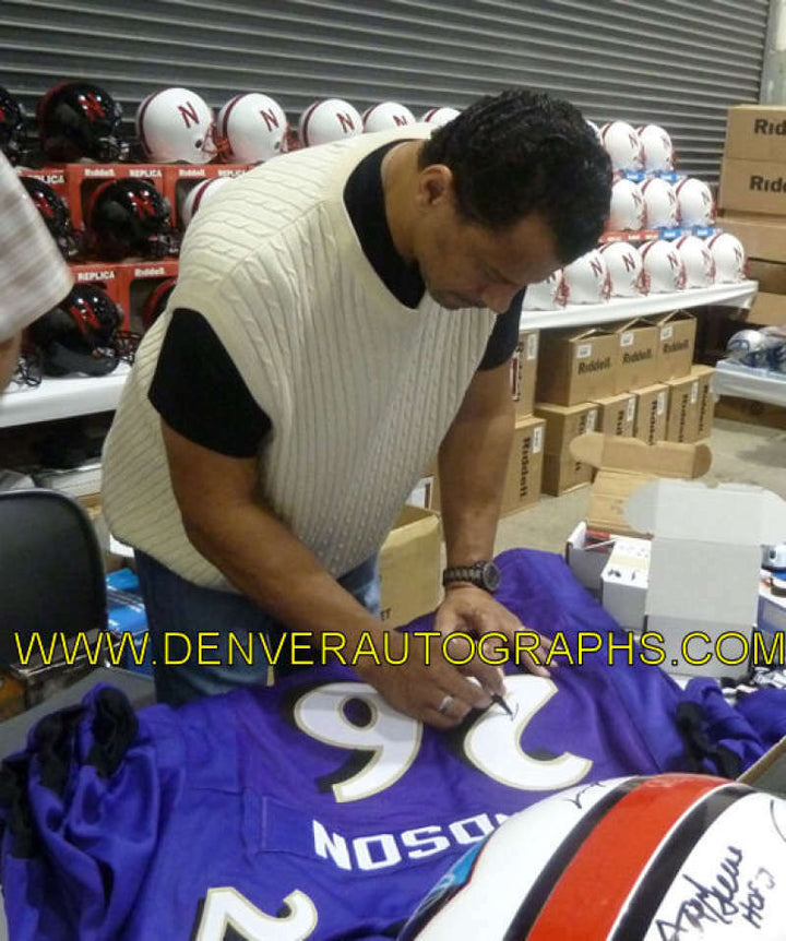 Rod Woodson Autographed Pro Style Purple XL Jersey HOF JSA 13917