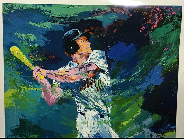 Leroy Neiman Ny Mets Rusty Staub Lithograph Poster 25x36 Vintage 1975 ORIGINAL