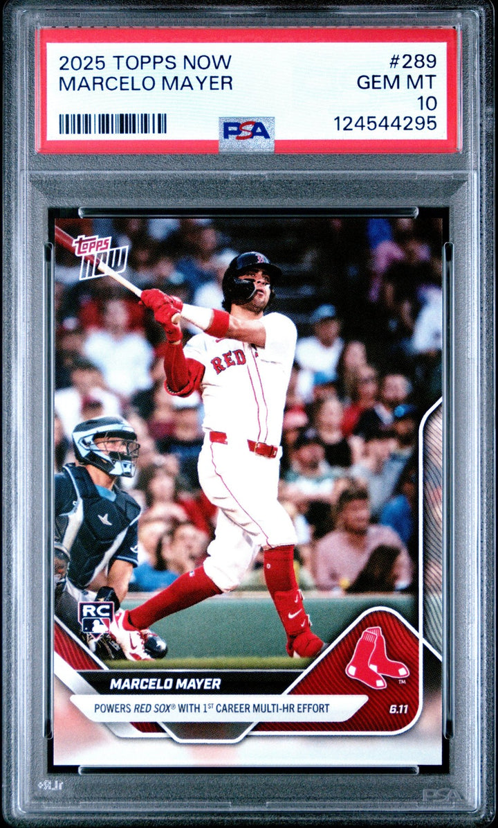 Graded 2025 Topps Now Marcelo Mayer #289 Rookie RC Card PSA 10 Gem Mint