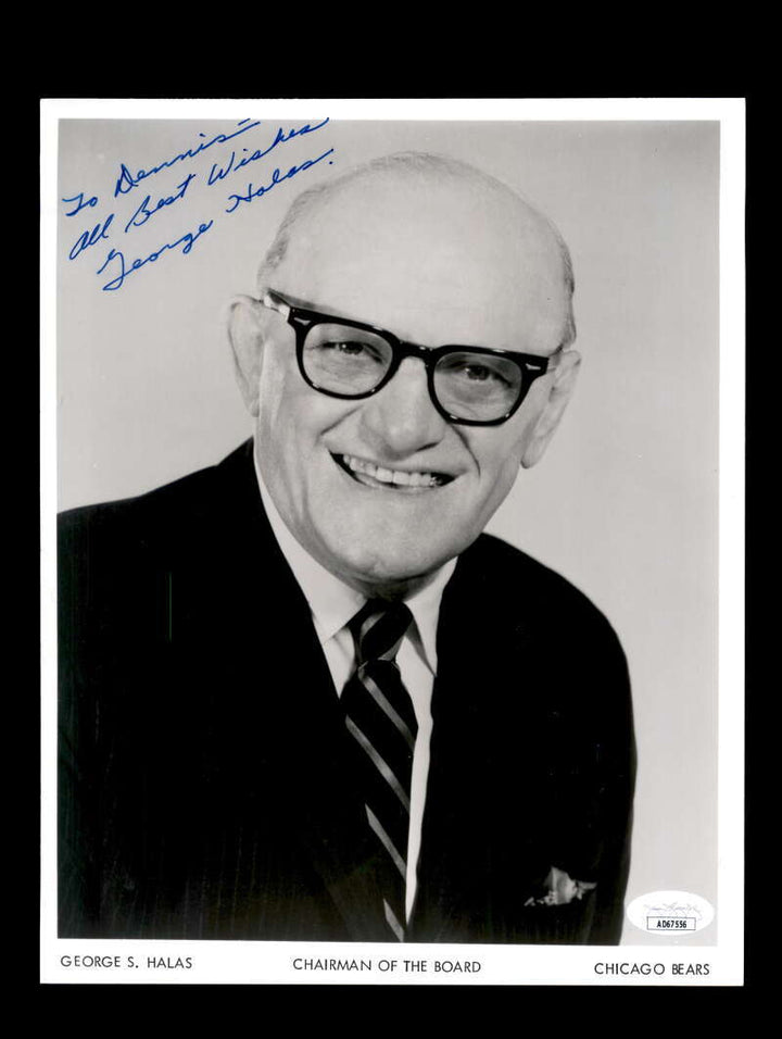 George Halas JSA Signed Coa 8x10 Autograph Photo