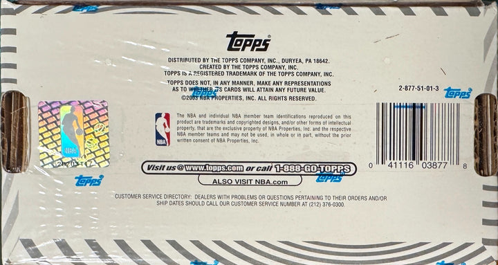 2003-2004 Topps NBA Trading Cards Complete Hobby Set of 265 Cards Factory Sealed