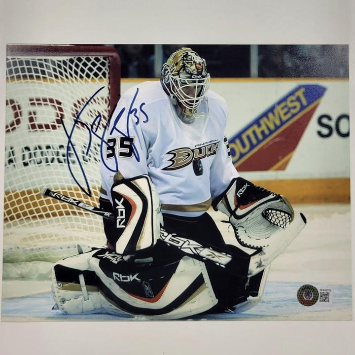 J.S. JS Giguere signed Anaheim Ducks 8x10 photo #3 autograph ~ BAS Beckett Holo