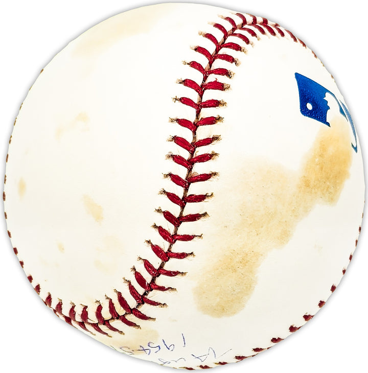 Hugh Laurin Pepper Signed MLB Baseball Pittsburgh Pirates Beckett QR