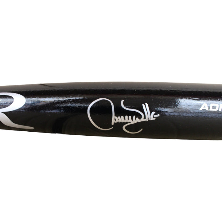 Larry Walker Autographed Colorado Rockies Black Baseball Bat TRI 47366