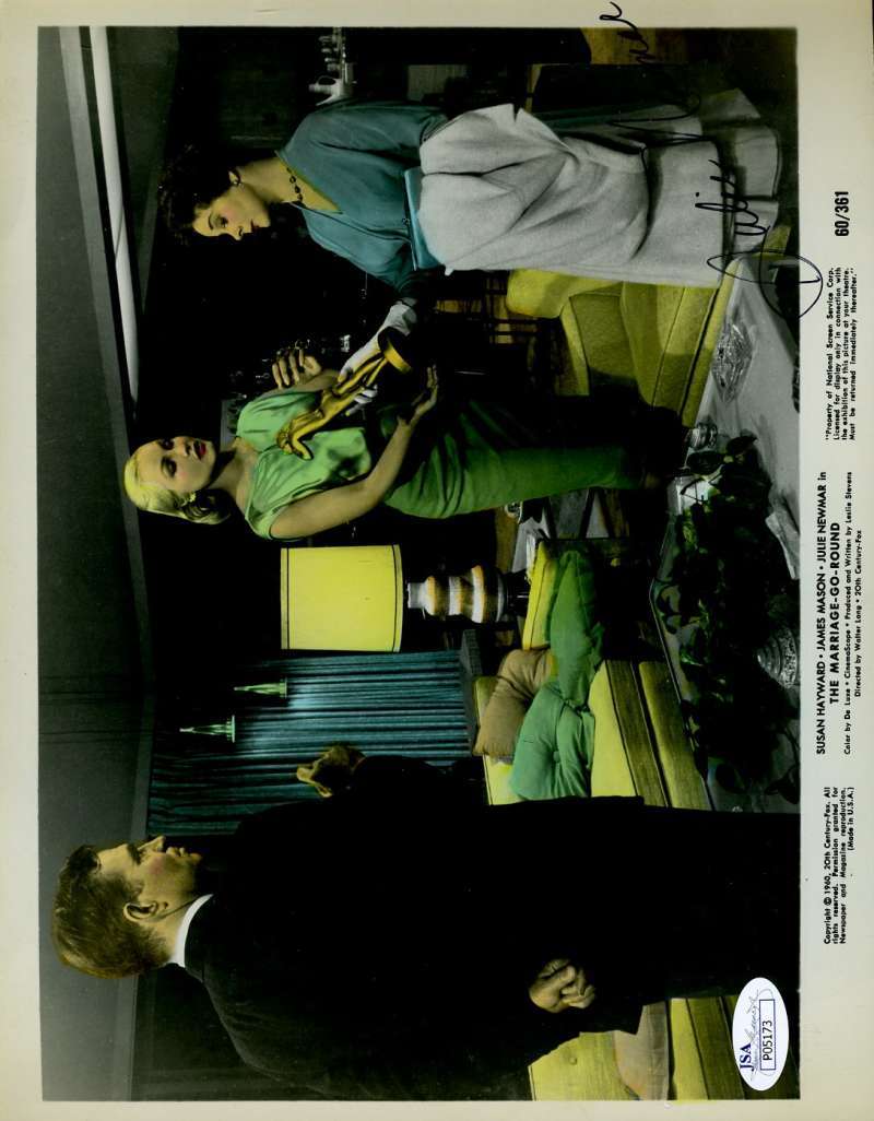 Julie Newmar Jsa Signed 8x10 Photo The Marriage Go Round Autograph