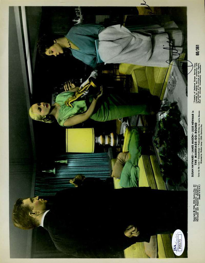 Julie Newmar Jsa Signed 8x10 Photo The Marriage Go Round Autograph