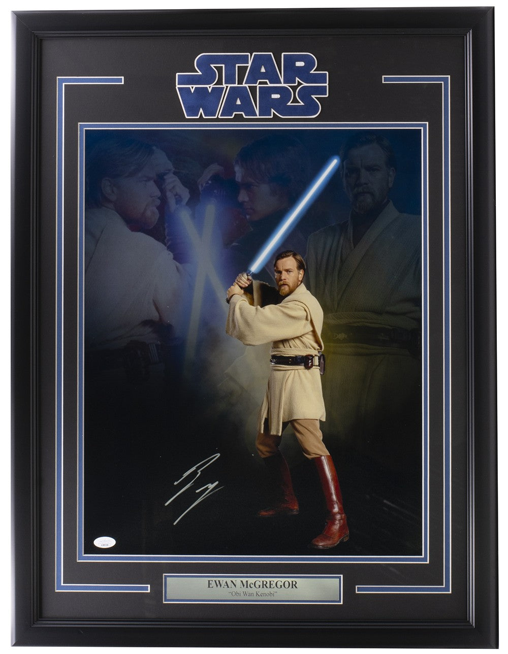 Ewan McGregor Signed Framed 16x20 Star Wars Revenge of The Sith Photo JSA