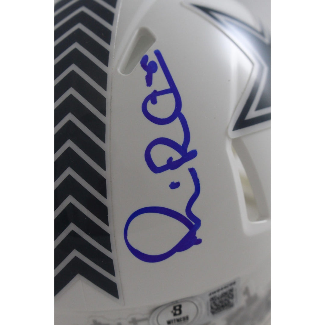 Michael Irvin Autographed Dallas Cowboys 24 STS Mini Helmet Beckett WIT 56389