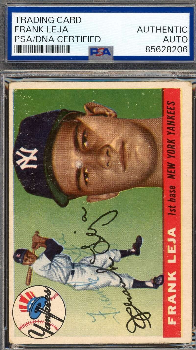 Frank Leja PSA DNA Signed 1955 Topps Autograph