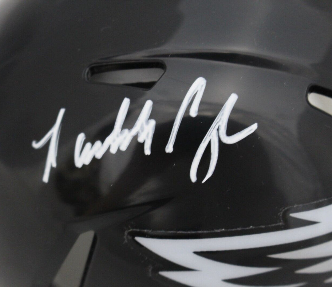 Randall Cunningham Signed Philadelphia Eagles 22 Alt Mini Helmet BAS 45950