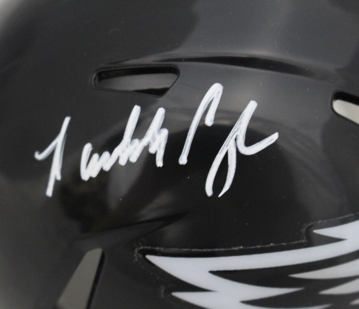 Randall Cunningham Signed Philadelphia Eagles 22 Alt Mini Helmet BAS 45950