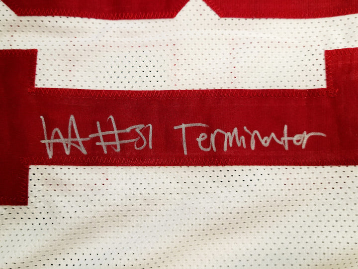 Alabama Crimson Tide Will Anderson Auto Signed White Jersey "Terminator" Beckett
