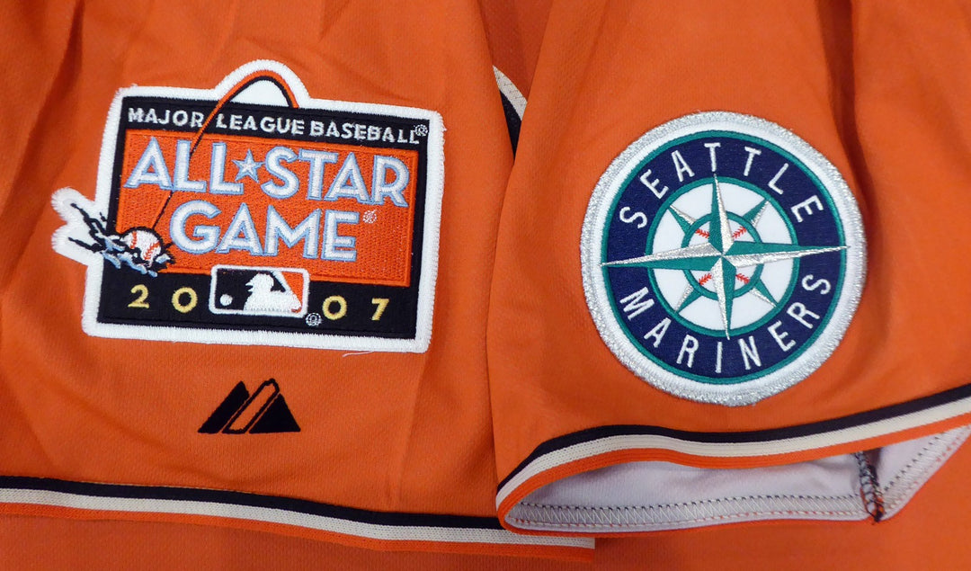 Mariners Ichiro Suzuki Auto Orange 2007 All Star Majestic CoolBase Jersey MVP XL