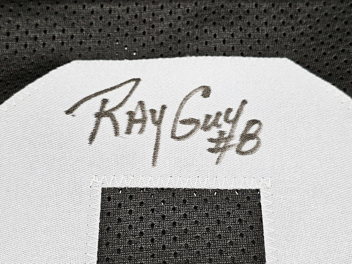 Oakland Raiders Ray Guy Signed Black Jersey "HOF '14" Beckett