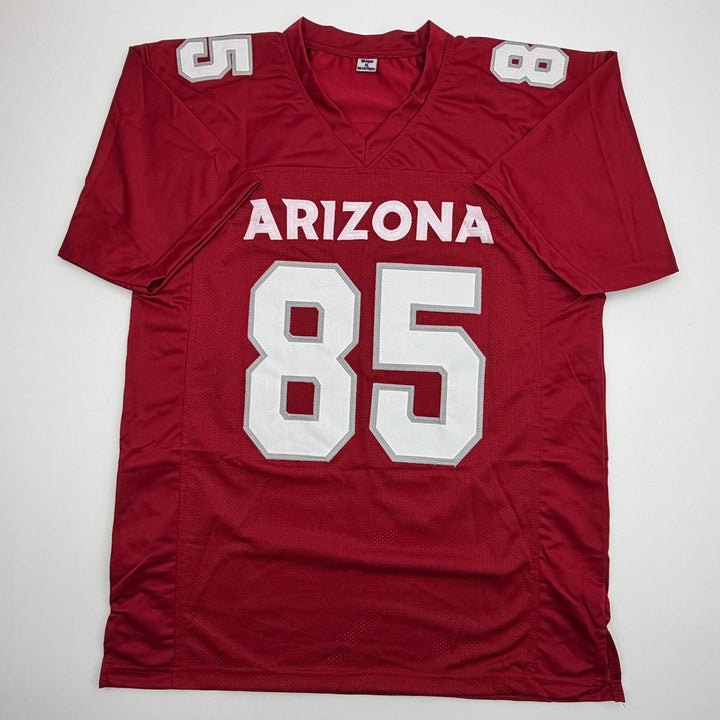 Autographed/Signed Trey McBride Arizona Red Football Jersey Beckett BAS COA