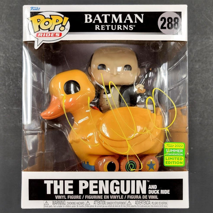 Danny Devito signed Batman Returns The Penguin Rides Funko Pop Beckett BAS Holo