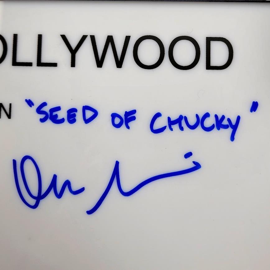 Don Mancini signed "Seed of Chucky" Director's Clapboard Clapper ~ BAS Beckett