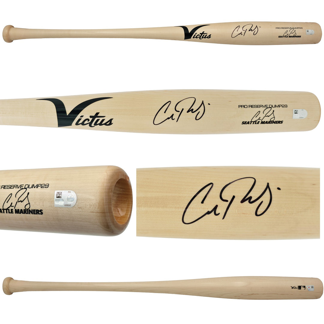 Cal Raleigh Auto Blonde Victus Player Model Torpedo Baseball Bat Fanatics & MLB