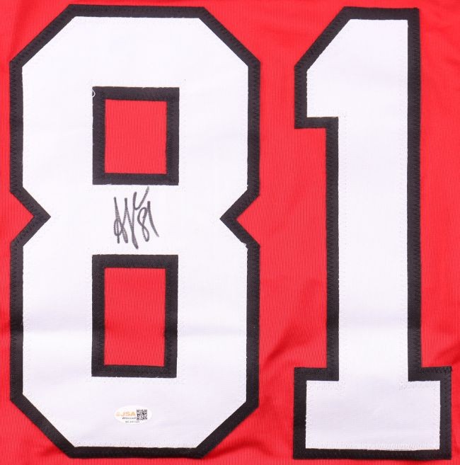 Arseni Gritsyuk New Jersey Signed Red Hockey Jersey JSA QR