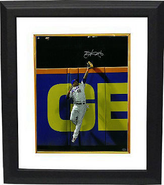 Juan Lagares signed Mets 16x20 Photo #12 Custom Framed - Leaf Authentics