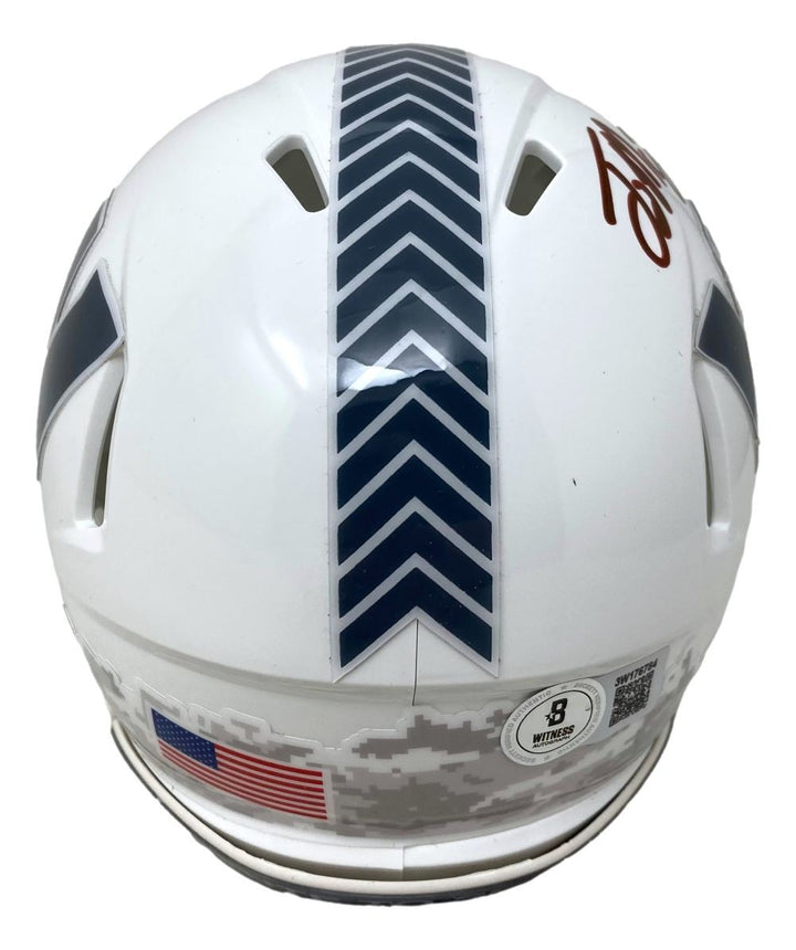 Terry McLaurin Signed Washington Commanders Salute Service Mini Speed Helmet BAS