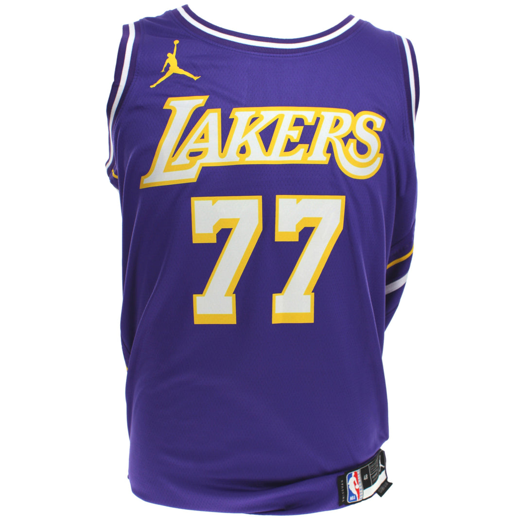 Luka Doncic Signed Los Angeles Lakers Purple Jersey JSA COA Autographed NBA