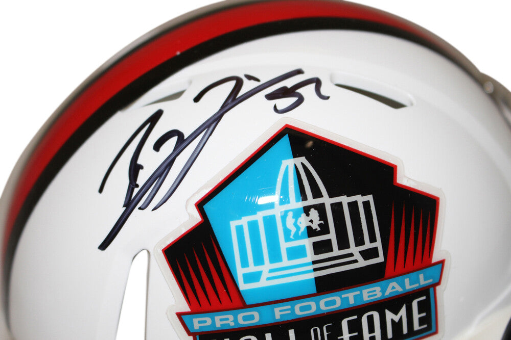 Ray Lewis Autographed/Signed Hall Of Fame Speed Mini Helmet Beckett 37456