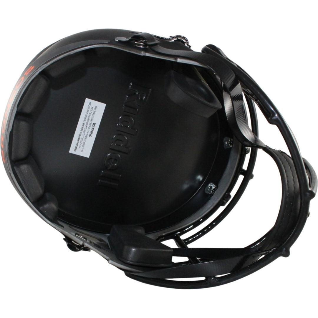 Drew Lock Autographed/Signed Denver Broncos F/S Eclipse Helmet BAS 29354