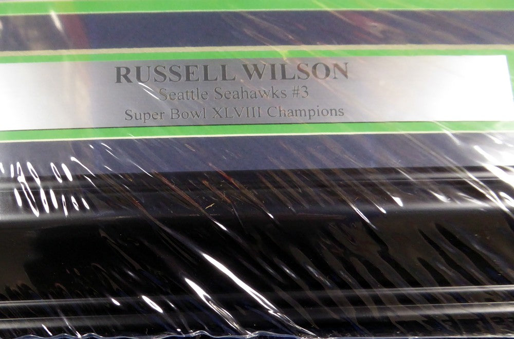Russell Wilson Signed Framed 16x20 Photo Seattle Seahawks RW Holo