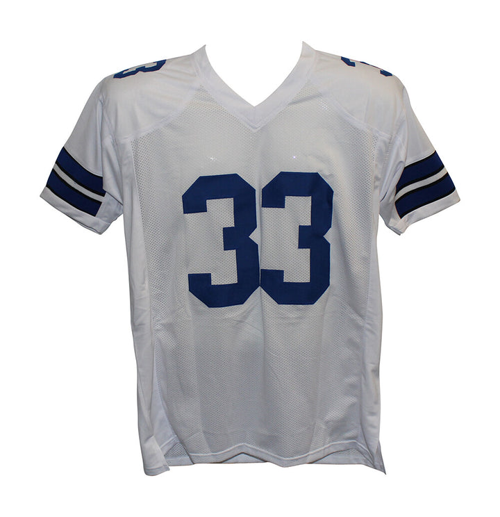 Tony Dorsett Autographed/Signed Pro Style White XL Jersey HOF BAS 31116