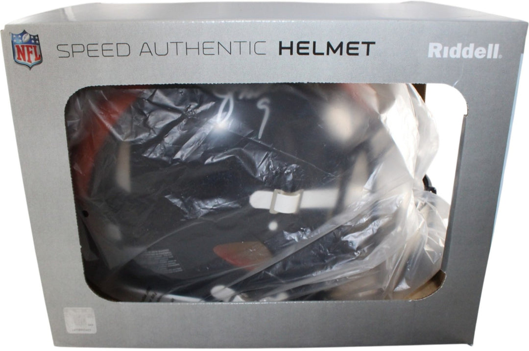 Jim McMahon Autographed Chicago Bears Authentic TB Helmet Beckett Witness 55372