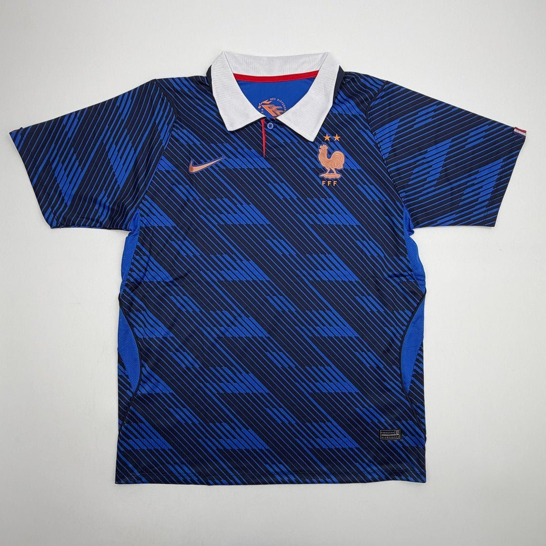Autographed/Signed Ousmane Dembele France Blue Jersey Beckett BAS COA