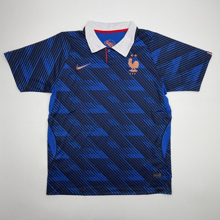 Autographed/Signed Ousmane Dembele France Blue Jersey Beckett BAS COA