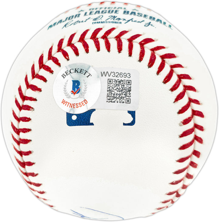 Rickey Henderson Signed MLB Baseball Athletics Beckett Witness
