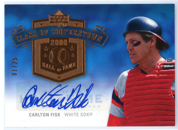Carlton Fisk Autographed 2005 Upper Deck Class of Cooperstown Card #CC-CF2