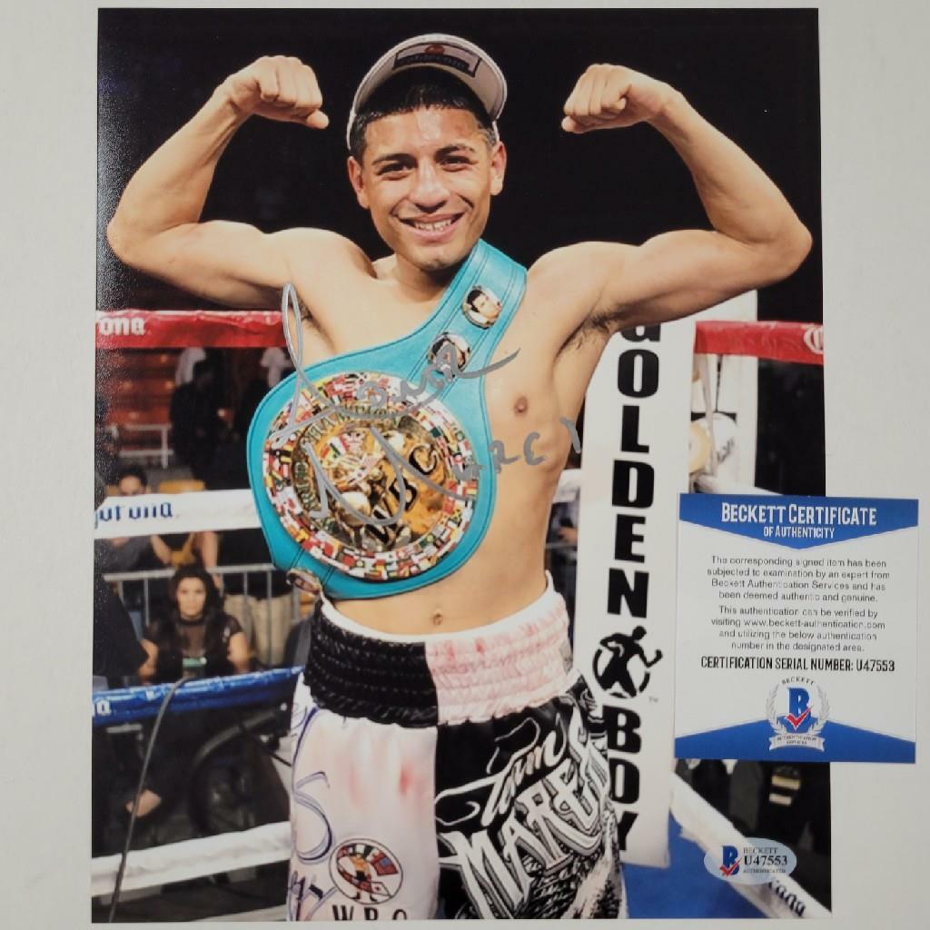 Abner Mares signed 8x10 Photo Boxing Autograph ~ Beckett BAS COA