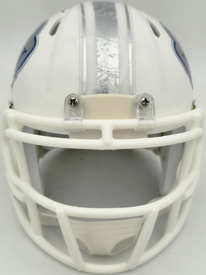 DJ Moore Signed Buffalo Bills White Rivalries Speed Mini Helmet Beckett Witness