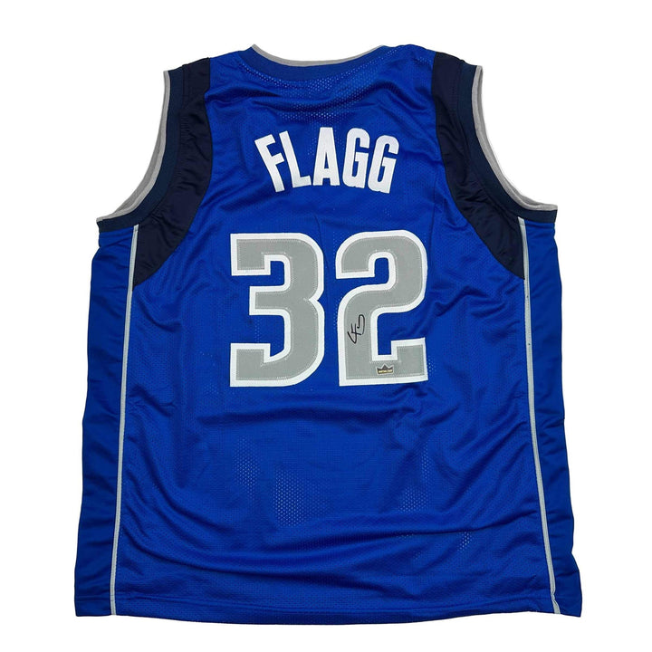 Facsimile Autographed Cooper Flagg Dallas Blue Reprint Auto Jersey Size Men's XL
