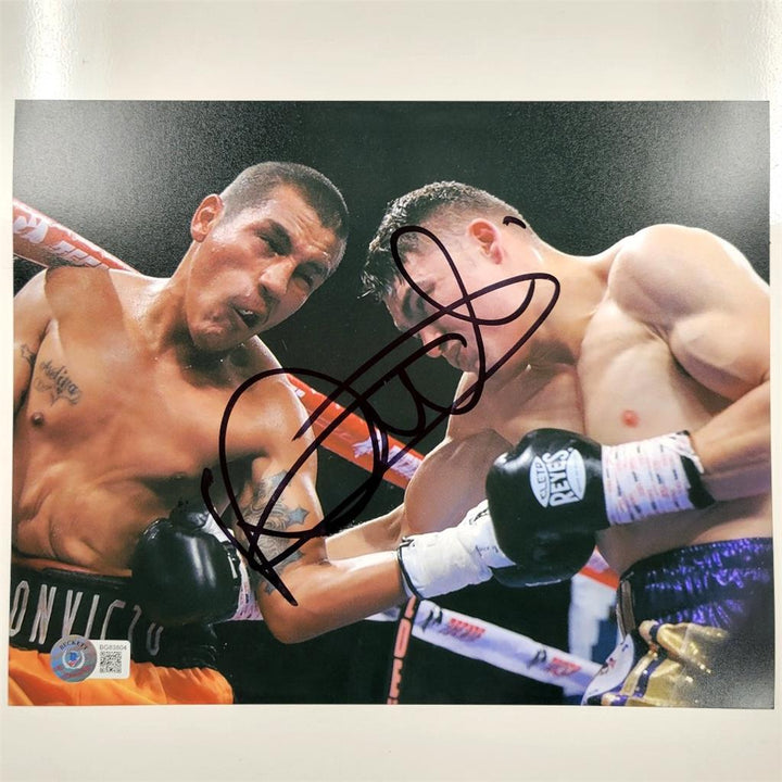 Oscar Duarte signed Boxing 8x10 photo #3 autograph ~ Beckett BAS Holo